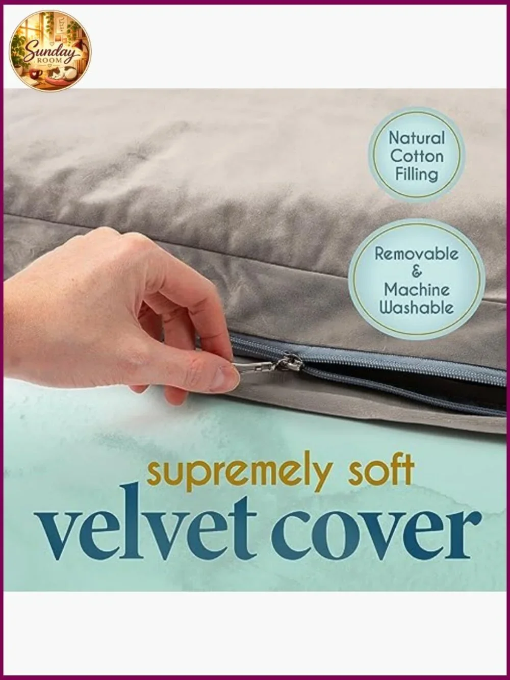Large Meditation Cushion Floor Pillow Velvet Washable Zabuton Yoga Mat